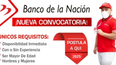 Convocatoria de empleos Banco de la Nacion